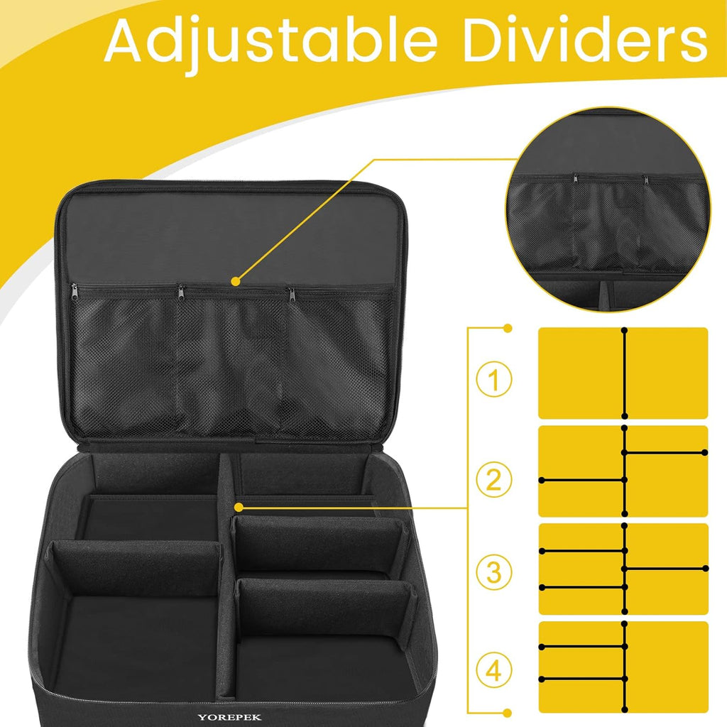 2 Layer Golf Trunk Organizer, Golf Gifts for Men with Separate Ventilated Compartment for 2 Pair Shoes, Waterproof Car Trunk Locker for Balls, Tees, Clothes, Gloves, Accessories, Golfer Gifts