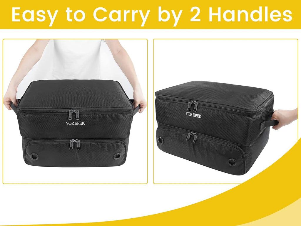 2 Layer Golf Trunk Organizer, Golf Gifts for Men with Separate Ventilated Compartment for 2 Pair Shoes, Waterproof Car Trunk Locker for Balls, Tees, Clothes, Gloves, Accessories, Golfer Gifts