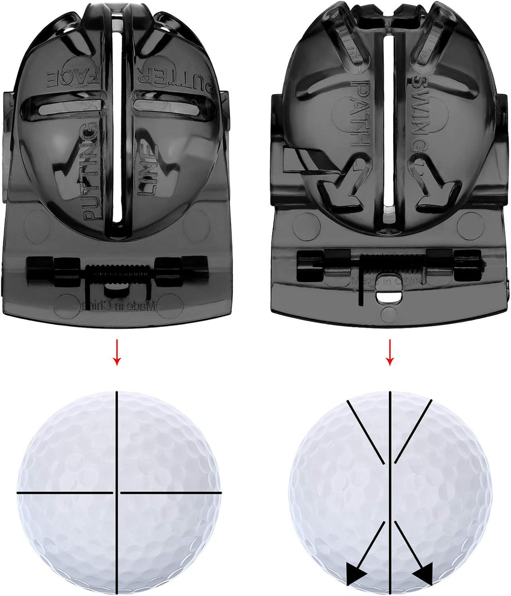 22 Pcs Golf Accessories Kit Golf Essentials Club Cleaning Kit for Men Include Cleaning Brush Towel Marking Pen Line Marker Tee Holder with Tee Repair Divot Tool for Christmas Ideal Gift(Black)